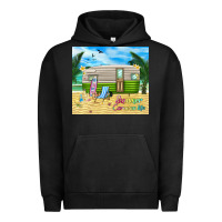Pigment Black summer caravan life Urban Hoodie - TumblerDesignByShophia