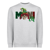 Heather Grey girl mini elf skull Heavyweight Sweatshirt - FaDigitalArtStudio