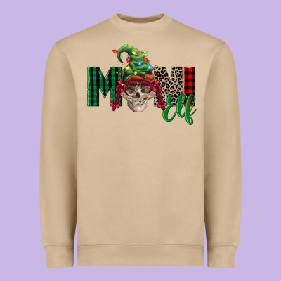 Girl Mini Elf Skull Heavyweight Sweatshirt Designed By Fadigitalartstudio