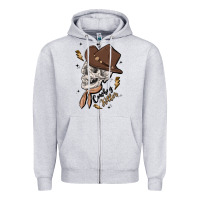Heather Grey cowboy killer Zipper Hoodie - MaliasSmallBusiness