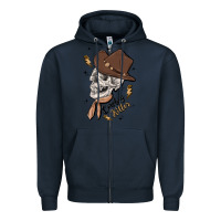 Navy cowboy killer Zipper Hoodie - MaliasSmallBusiness