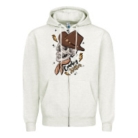 Oatmeal Heather cowboy killer Zipper Hoodie - MaliasSmallBusiness