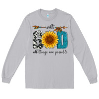Moon Dust with god all things are possible Long Sleeve Tee - Artiststas