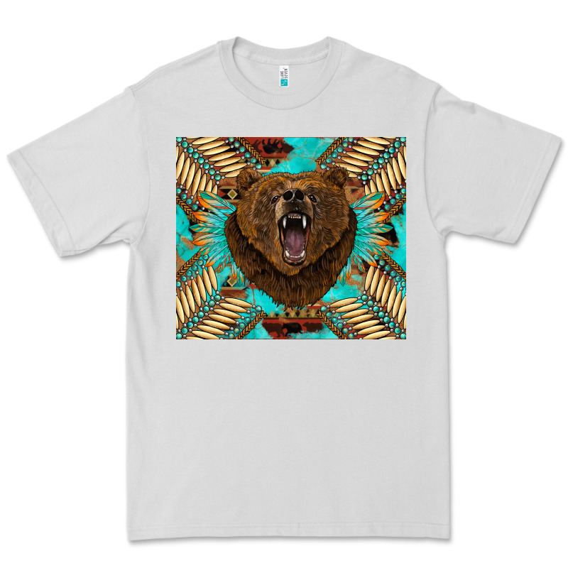 Bear Native American  Tumbler Premium Tee by BarkalooDesign | Teevron