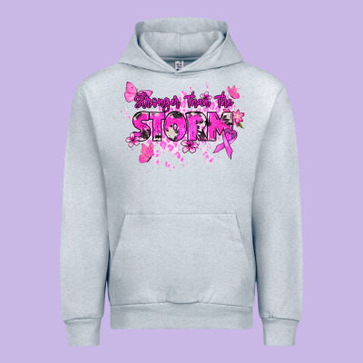 Stronger Than The Storm Cancer Awareness Urban Hoodie Designed By Howdyjamesfarm
