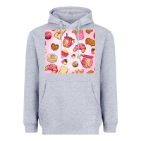 Heather Grey mexican pan dulce Heavyweight Hoodie - MaliasSmallBusiness