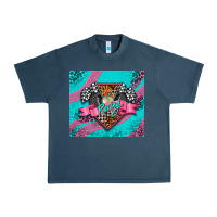 Midnight Navy racing pink Urban Heavy Tee - AdoDesignShop