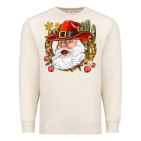Sandshell Cowboy Santa Premium Sweatshirt - NancyCooperArtShop