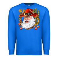 True Royal Cowboy Santa Premium Sweatshirt - NancyCooperArtShop