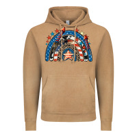 Vintage Camel American rainbow 4th of july Vintage Hoodie - CowGirlArtShop