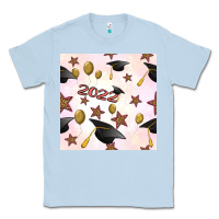 Dusty Blue 2022 to graduation seamless pattern Classic Tee - BundleAndBundleShop