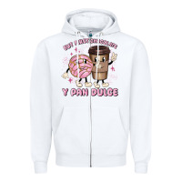 White but first chocolate y pan dulce Zipper Hoodie - MaliasSmallBusiness