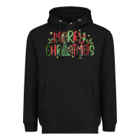 Black merry christmas Heavyweight Hoodie - MaliasSmallBusiness