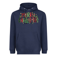 Navy merry christmas Heavyweight Hoodie - MaliasSmallBusiness