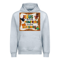 Heather Grey jesus flannel's pumpkins blessings Urban Hoodie - TumblerDesignByShophia