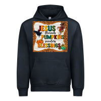 Navy jesus flannel's pumpkins blessings Urban Hoodie - TumblerDesignByShophia