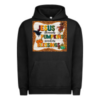 Pigment Black jesus flannel's pumpkins blessings Urban Hoodie - TumblerDesignByShophia