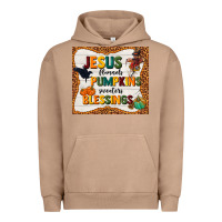 Pigment Burro jesus flannel's pumpkins blessings Urban Hoodie - TumblerDesignByShophia