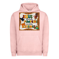 Pigment Salmon jesus flannel's pumpkins blessings Urban Hoodie - TumblerDesignByShophia