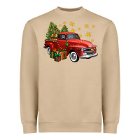 Mushroom christmas truck Heavyweight Sweatshirt - FaDigitalArtStudio