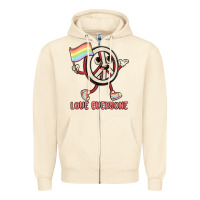 Sandshell love everyone Zipper Hoodie - MaliasSmallBusiness