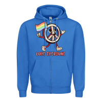 True Royal love everyone Zipper Hoodie - MaliasSmallBusiness