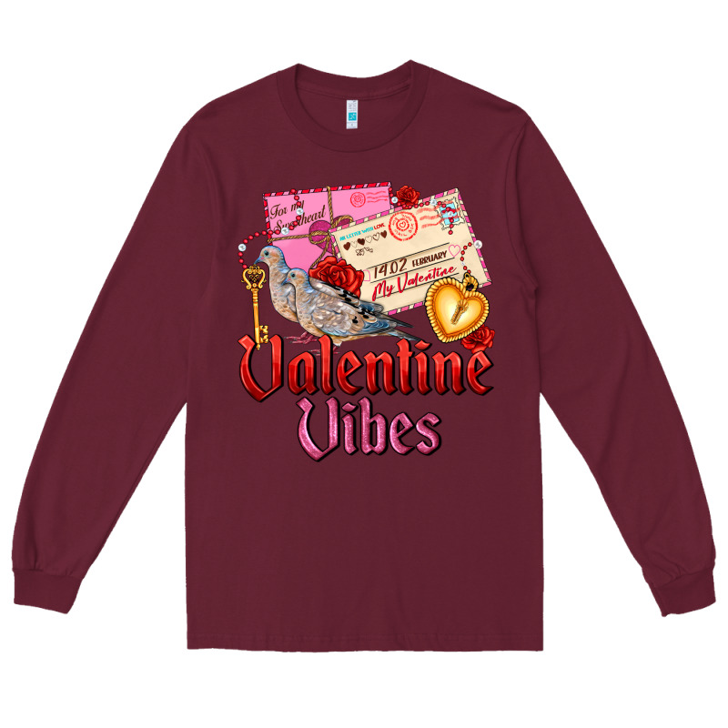 Valentine Vibes Long Sleeve Tee by AdoDesignShop | Teevron