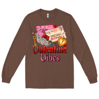 Chestnut valentine vibes Long Sleeve Tee - AdoDesignShop
