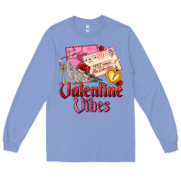 Colony Blue valentine vibes Long Sleeve Tee - AdoDesignShop