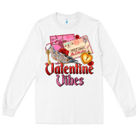 White valentine vibes Long Sleeve Tee - AdoDesignShop
