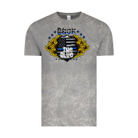 Cloud Rock back the blue Vintage Tee - CowhideDigitalArt