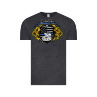 Vintage Black back the blue Vintage Tee - CowhideDigitalArt