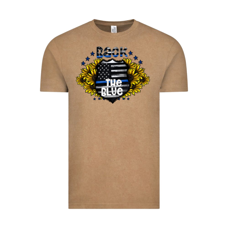 Back The Blue Vintage Tee by CowhideDigitalArt | Teevron