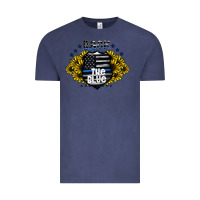 Vintage Denim back the blue Vintage Tee - CowhideDigitalArt