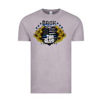 Vintage Zinc back the blue Vintage Tee - CowhideDigitalArt
