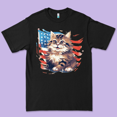 Cat3 Premium Tee Designed By Unal Design