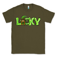 Army Green St Patricks Day Lucky Gnome Classic Tee - Jasminsmagicworld