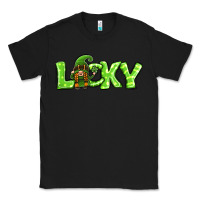 Black St Patricks Day Lucky Gnome Classic Tee - Jasminsmagicworld