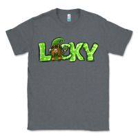Charcoal Heather St Patricks Day Lucky Gnome Classic Tee - Jasminsmagicworld