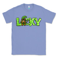 Colony Blue St Patricks Day Lucky Gnome Classic Tee - Jasminsmagicworld