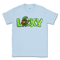 Dusty Blue St Patricks Day Lucky Gnome Classic Tee - Jasminsmagicworld