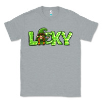 Heather Grey St Patricks Day Lucky Gnome Classic Tee - Jasminsmagicworld