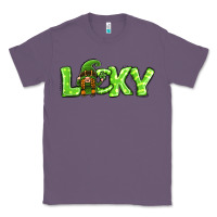 Lavender St Patricks Day Lucky Gnome Classic Tee - Jasminsmagicworld