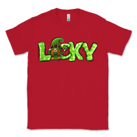 Red St Patricks Day Lucky Gnome Classic Tee - Jasminsmagicworld