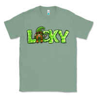 Sage St Patricks Day Lucky Gnome Classic Tee - Jasminsmagicworld