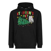 Black it wasn't me! christmas cat Heavyweight Hoodie - MaliasSmallBusiness