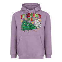 Lavender it wasn't me! christmas cat Heavyweight Hoodie - MaliasSmallBusiness