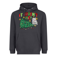 Smoke it wasn't me! christmas cat Heavyweight Hoodie - MaliasSmallBusiness