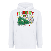White it wasn't me! christmas cat Heavyweight Hoodie - MaliasSmallBusiness