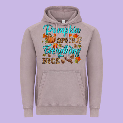 Pumpkin Spice Everything Nice Vintage Hoodie Designed By Hra Design Shop